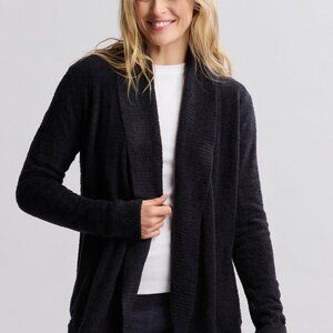 Barefoot Dreams CozyChic Lite Wrap Cardigan Sweater Soft Drape Front Pockets
